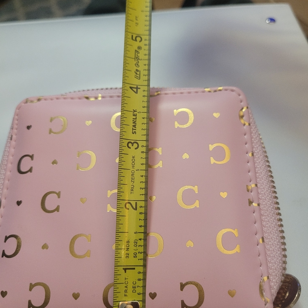 Elegant Pink and Gold Women's Wallet